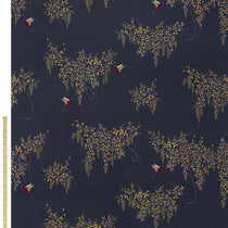 SM Hummingbird Velvet Deep Navy Fabric by the Metre